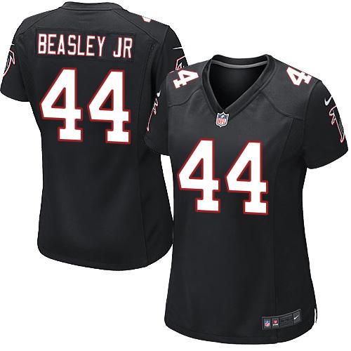 Nike Falcons #44 Vic Beasley Jr Black Alternate Women's Stitched NFL Elite Jersey